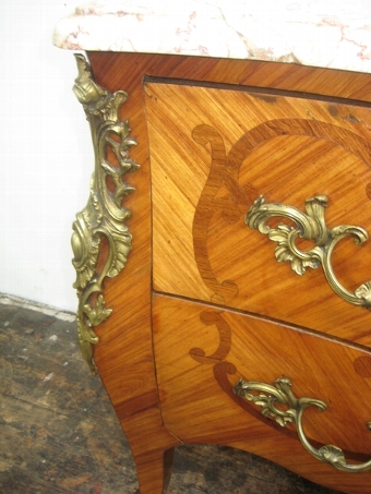 Antique Louis XVI Style Marble Top Commode