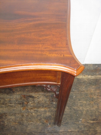 Antique George III Style Mahogany Serpentine Side Table
