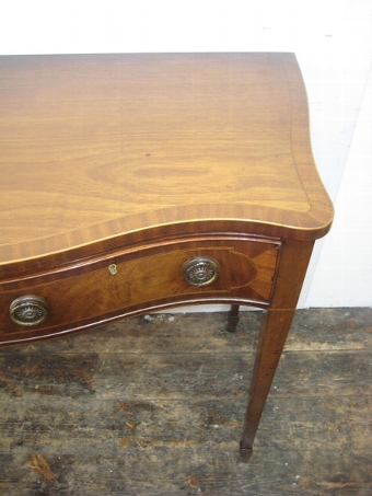 Antique George III Style Mahogany Serpentine Hall/Side Table
