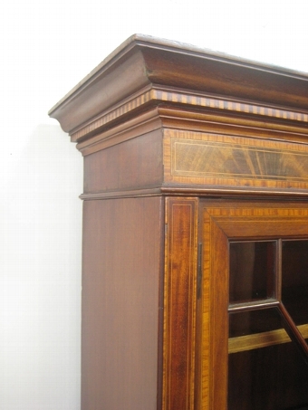 Antique Sheraton Style Cabinet Bookcase