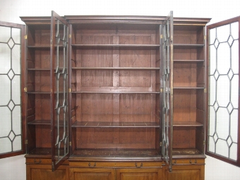 Antique George III Breakfront Bookcase