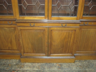 Antique George III Breakfront Bookcase