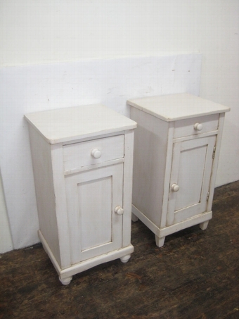 Pair of Victorian Painted Lockers