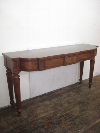 William IV Figured Mahogany Console/Serving Table