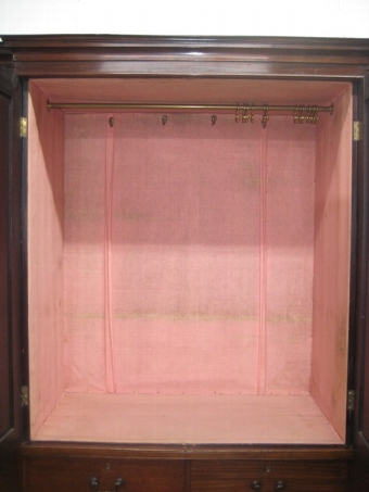 Antique Victorian Mahogany 4 Door Breakfront Wardrobe