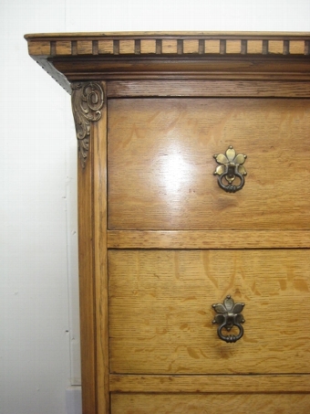 Antique Oak Two Piece Tallboy/Chest on Chest