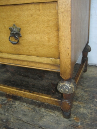 Antique Oak Two Piece Tallboy/Chest on Chest