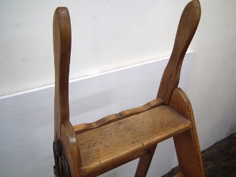 Antique Set of Pine Library Steps