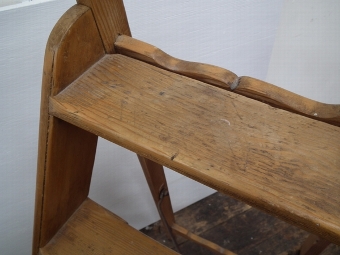 Antique Set of Pine Library Steps