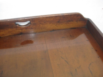 Antique George III Mahogany Butlers Tray and Stand