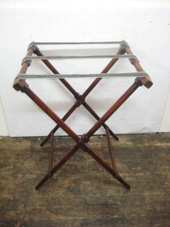 Antique George III Mahogany Butlers Tray and Stand