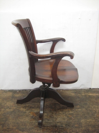 Antique Victorian Mahogany Office/Desk Chair