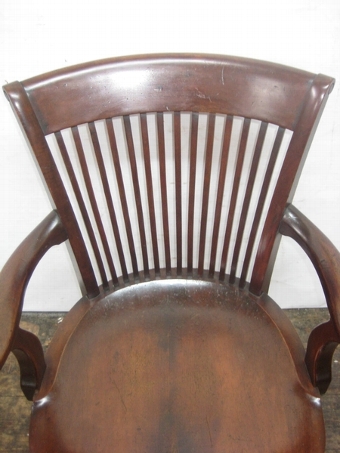 Antique Victorian Mahogany Office/Desk Chair