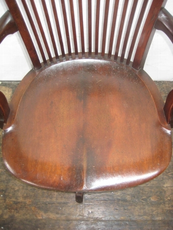 Antique Victorian Mahogany Office/Desk Chair