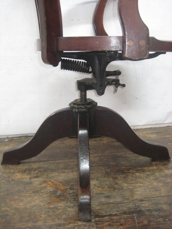 Antique Victorian Mahogany Office/Desk Chair