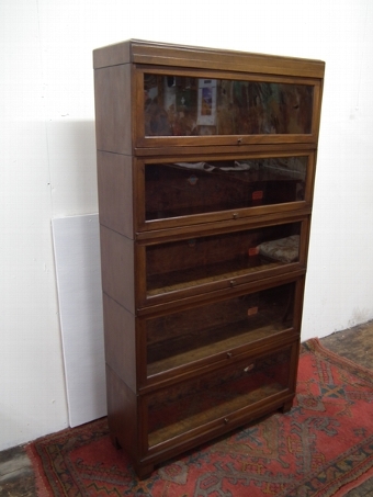 Globe Wernicke Mahogany Sectional/Stacker Bookcase
