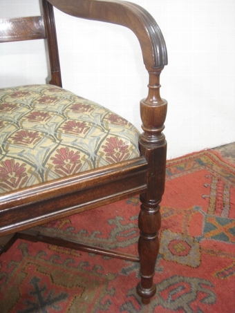 Antique George III Spanish Mahogany Elbow Chair