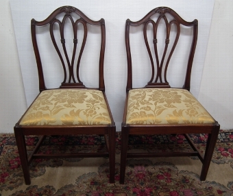 Antique Pair of Mahogany Hepplewhite Chairs