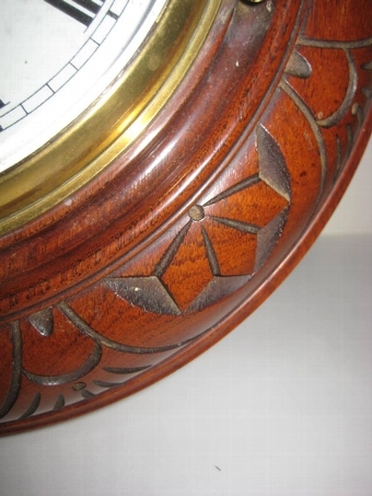 Antique Pair of Barometer and Clock Wall Pieces