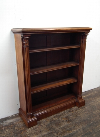 William IV Mahogany Open Bookcase