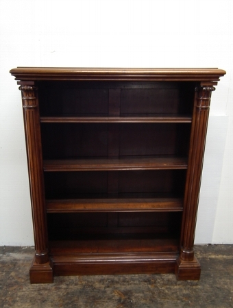 Antique William IV Mahogany Open Bookcase
