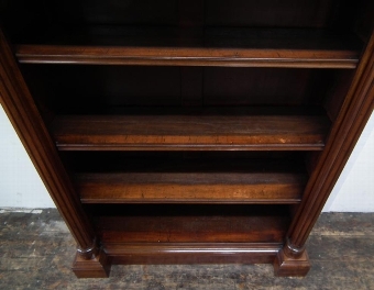 Antique William IV Mahogany Open Bookcase