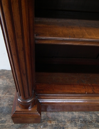 Antique William IV Mahogany Open Bookcase