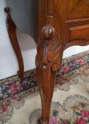 Antique Pair of Mahogany and Marble Top Bedside Cabinets