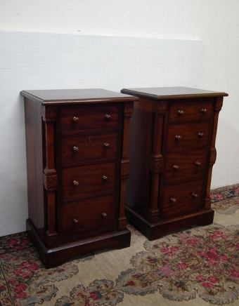 Pair of Victorian Mahogany Chests
