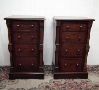 Antique Pair of Victorian Mahogany Chests