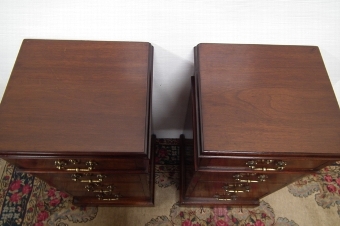 Antique Pair of Victorian Walnut Bedside Cabinets