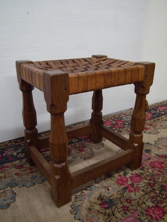 Oak Mouseman Stool