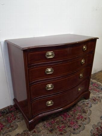 George III Style Serpentine Chest of Drawers