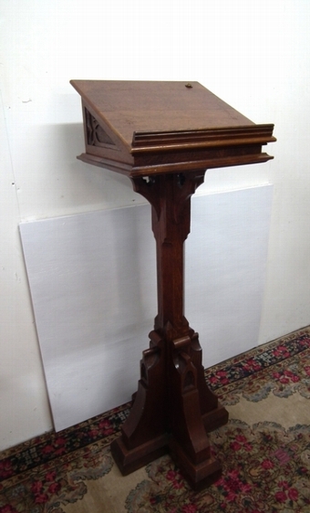 Gothic Style Solid Oak Lectern