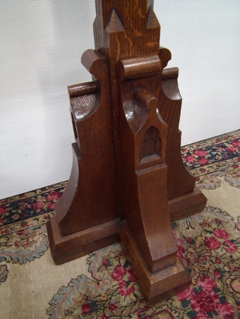 Antique Gothic Style Solid Oak Lectern