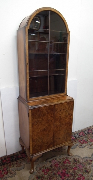 Queen Anne Style Walnut Cabinet