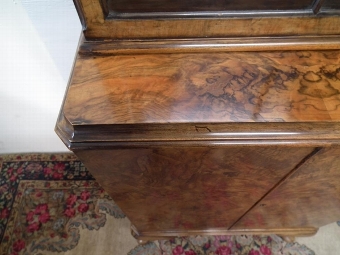 Antique Queen Anne Style Walnut Cabinet