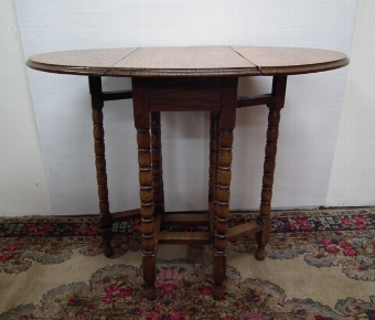 Antique Oak Drop Leaf Table
