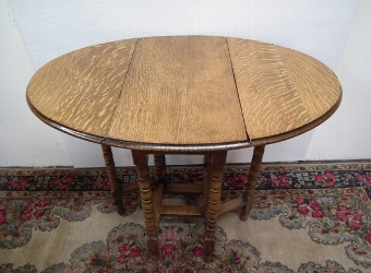 Antique Oak Drop Leaf Table