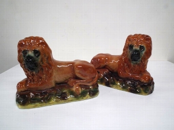 Pair of Large Bo'Ness Lions