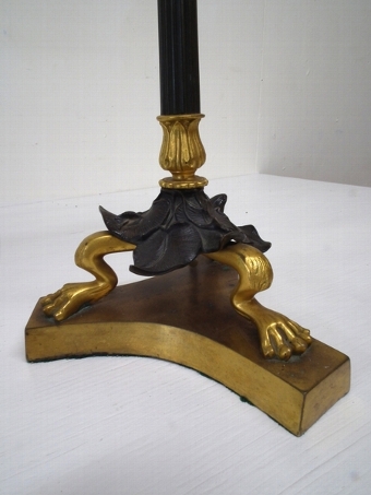 Antique Pair of Louis XVI Style Gilt Bronze Candelabra