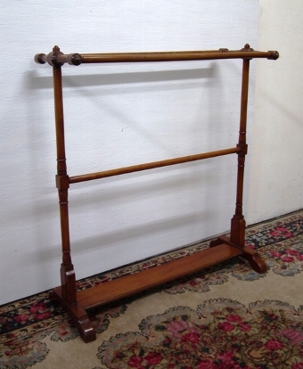 Late Victorian Mahogany Towel Rail