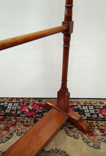 Antique Late Victorian Mahogany Towel Rail
