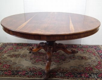 Antique Early Victorian Rosewood Breakfast Table