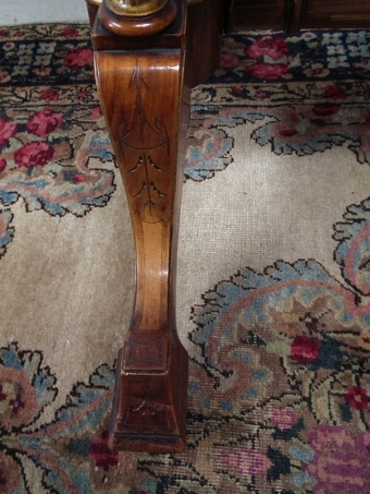 Antique Mid Victorian Burr Walnut Library Occasional Table