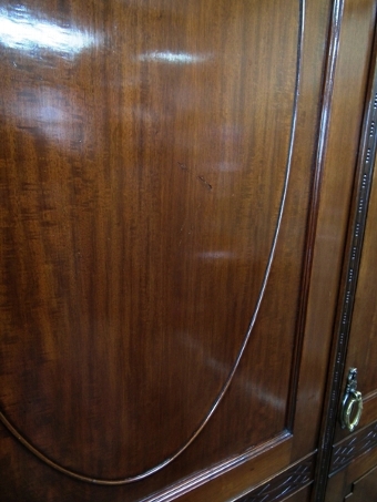 Antique Georgian Style Mahogany 3 Door Wardrobe
