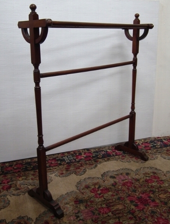 Edwardian Mahogany Towel Rail