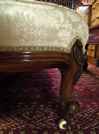 Antique Mid Victorian 3 Seat Conversation Sofa