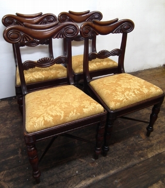Set of 4 Scottish William IV Dining Chairs