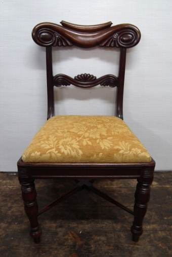 Antique Set of 4 Scottish William IV Dining Chairs